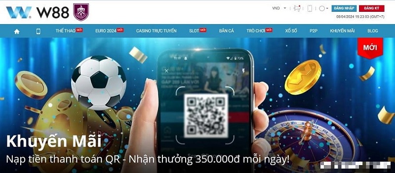 Nhận khuyến mãi casino hấp dẫn tại W88